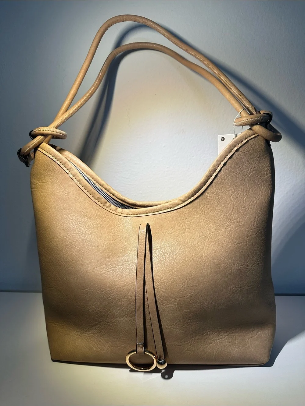 Le Miel Women's Tan Shoulder Bag - Classic Everyday NWT